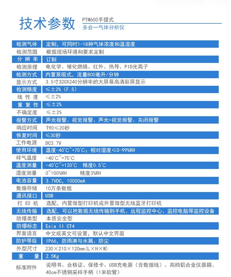 PMT600复合型气体分析仪